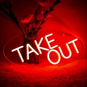 Take Out Neon Light Sign Decoration